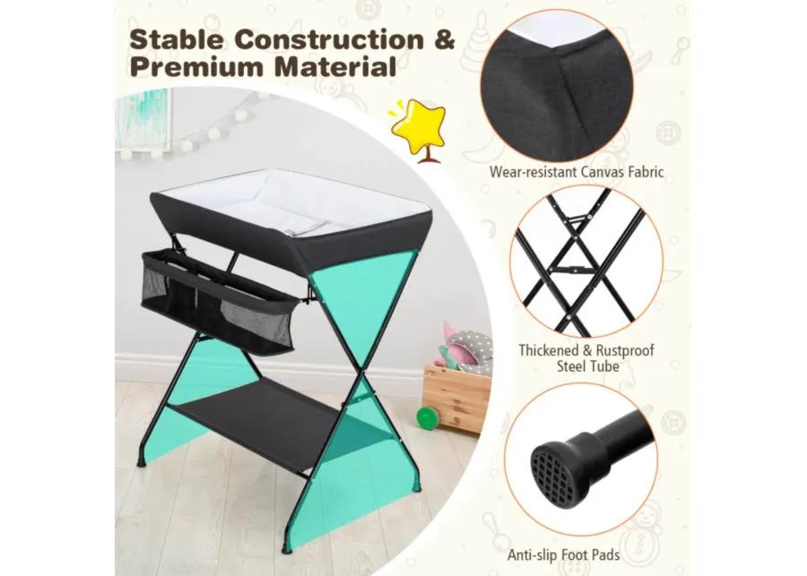 Baby Storage Folding Diaper Changing Table