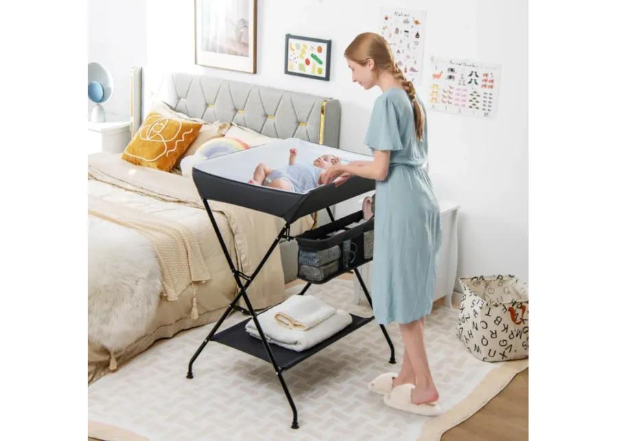 Baby Storage Folding Diaper Changing Table