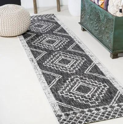 Marokko Diamond Tribal Medallion Indoor/Outdoor Area Rug