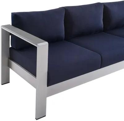 Modway - Shore Sunbrella® Fabric Aluminum Outdoor Patio Sofa