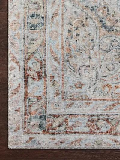 Lenna LEA02 Ocean/Apricot 3'6" x 5'6" Rug