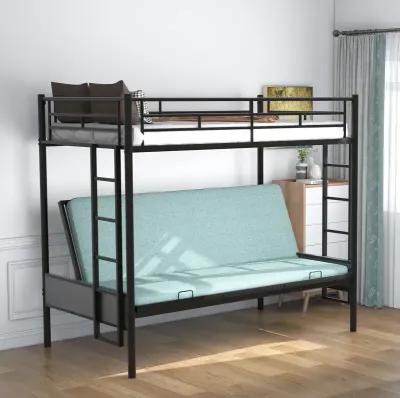 Twin Over Full Metal Bunk Bed, Multi-Function