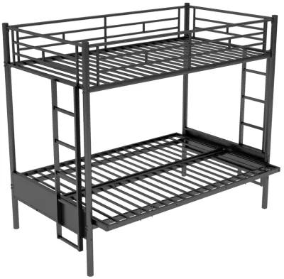 Twin Over Full Metal Bunk Bed, Multi-Function