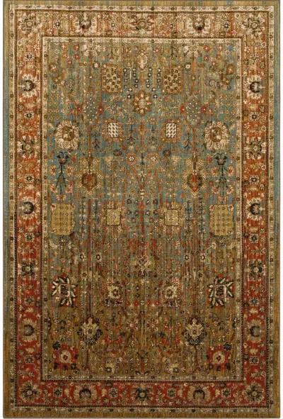 Spice Market Myanmar Aquamarine 9' 6" X 12' 11" Rug