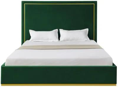 Inspired Home Emil Velvet Platform Bed