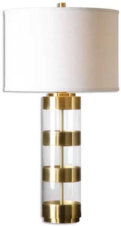 Uttermost Angora Brushed Brass Table Lamp