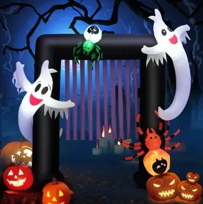 7.5 Feet Halloween Inflatable Archway Blow-up Festive Decoration for Backyard and Porch