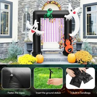 7.5 Feet Halloween Inflatable Archway Blow-up Festive Decoration for Backyard and Porch