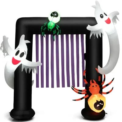 7.5 Feet Halloween Inflatable Archway Blow-up Festive Decoration for Backyard and Porch