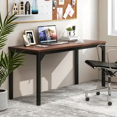 Costway 55" Conference Table Office Computer Study Desk Metal Base Meeting Room