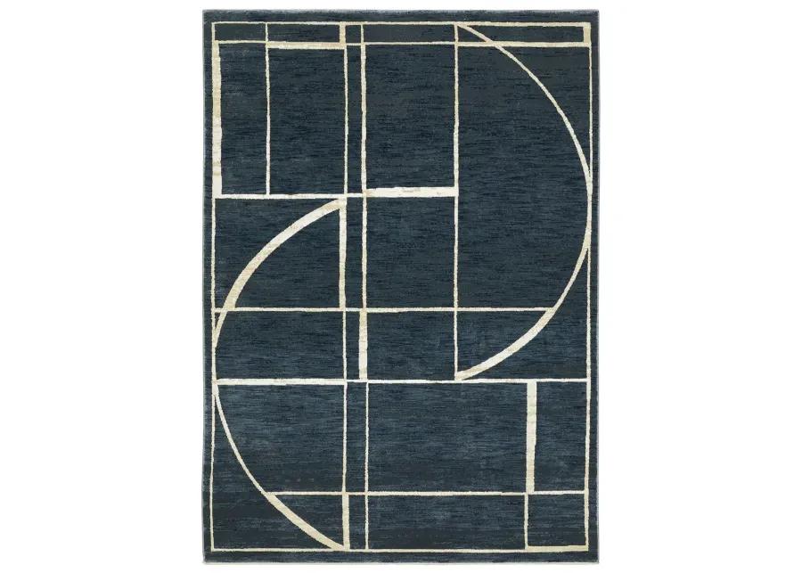 Reed 3'3" x 5' Blue Rug