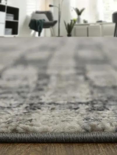 Kano 39LKF Gray/Black/Ivory 4'3" x 6'3" Rug