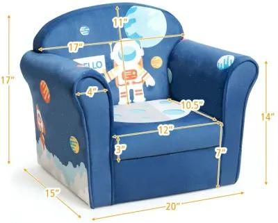 Kids Armrest Upholstered Couch