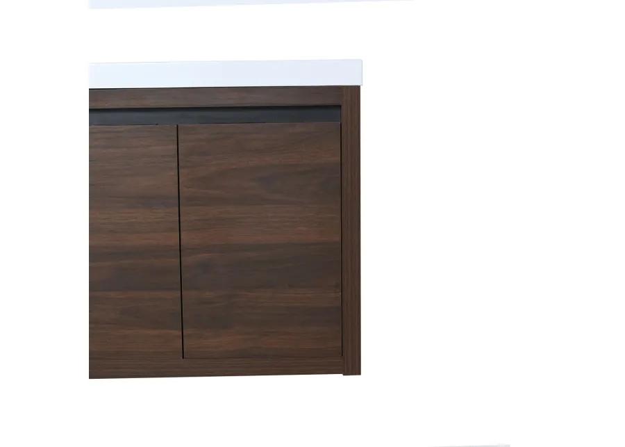 24 Inch Bathroom Cabinet with Sink, Soft Close Doors