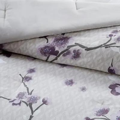 Belen Kox Purple Floral 8 Piece Comforter Set, Belen Kox