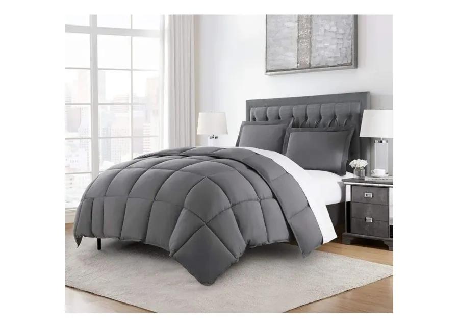 Hivvago Reversible Microfiber Down Alternative Comforter Set