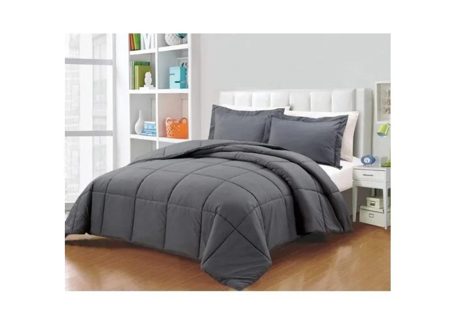 Hivvago Reversible Microfiber Down Alternative Comforter Set