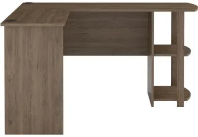 Dakota L Desk with Bookshelves