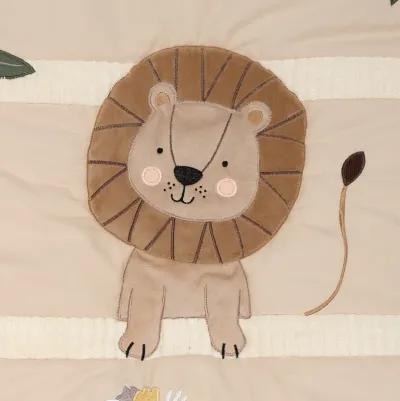 Lambs & Ivy Jungle Story 3-Piece Infant Safari Tan Baby Crib Bedding Set