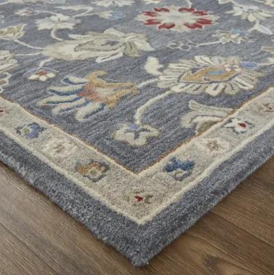 Rylan 8639F Gray/Ivory/Red 8' x 10' Rug