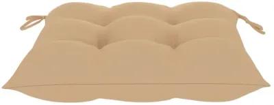 vidaXL Chair Cushions 6 pcs Beige 19.7"x19.7"x2.8" Fabric