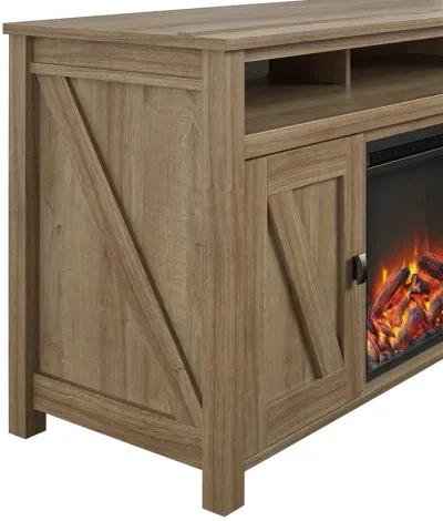 Farmington Electric Fireplace TV Console for TVs up to 60", Natural