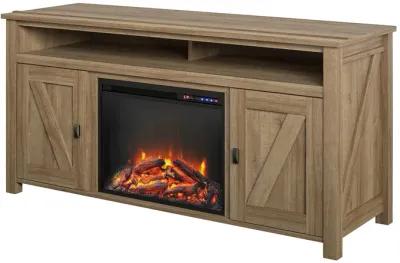 Farmington Electric Fireplace TV Console for TVs up to 60", Natural