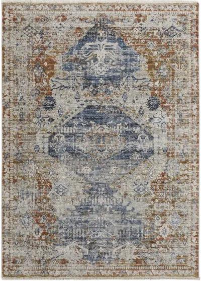 Kaia 39HWF Ivory/Orange/Blue 9'8" x 12'8" Rug