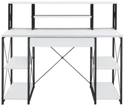 Amiel Desk, White & Black 92879