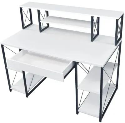 Amiel Desk, White & Black 92879