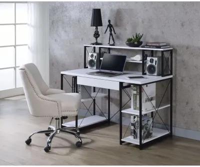 Amiel Desk, White & Black 92879