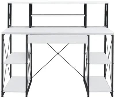 Amiel Desk, White & Black 92879