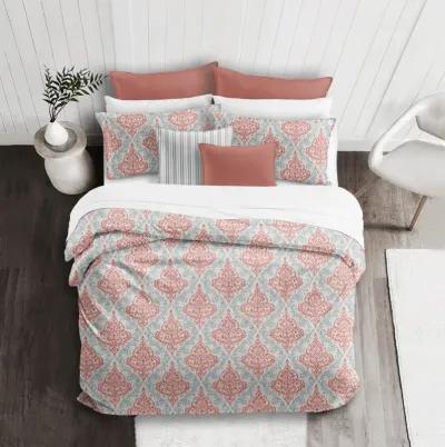 6ix Tailors Fine Linens Adira Coral Coverlet Set