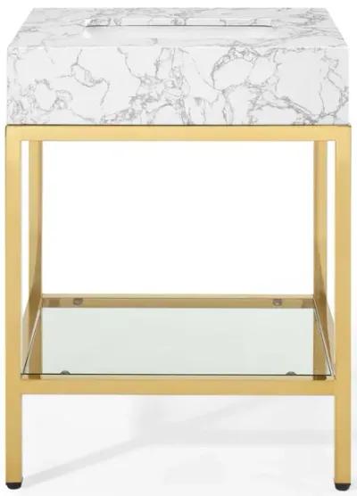 Kingsley 26" Gold Stainless Steel Bathroom Vanity