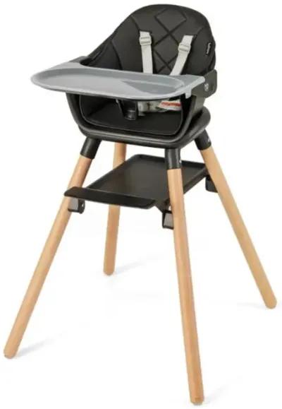 Hivvago 6 in 1 Convertible Highchair with Safety Harness and Removable Tray