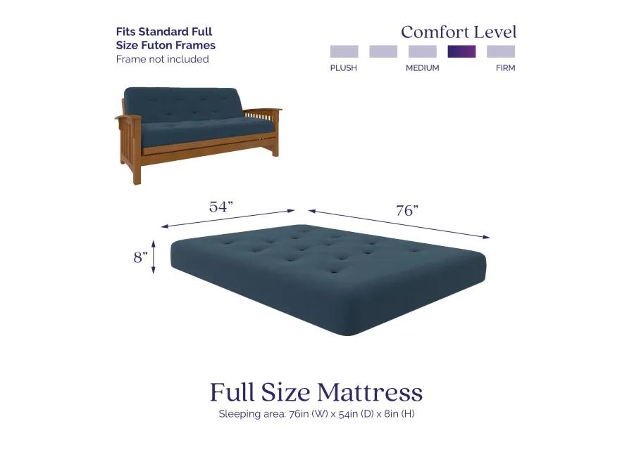 Bria 8" Independently Encased Coil Futon Mattress