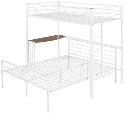 Merax Metal Bunk Bed with Desk