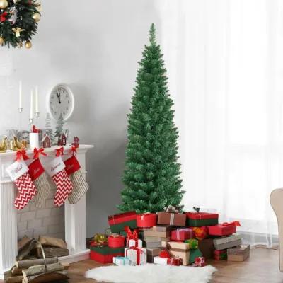 PVC Artificial Slim Pencil Christmas Tree