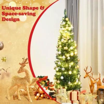 PVC Artificial Slim Pencil Christmas Tree