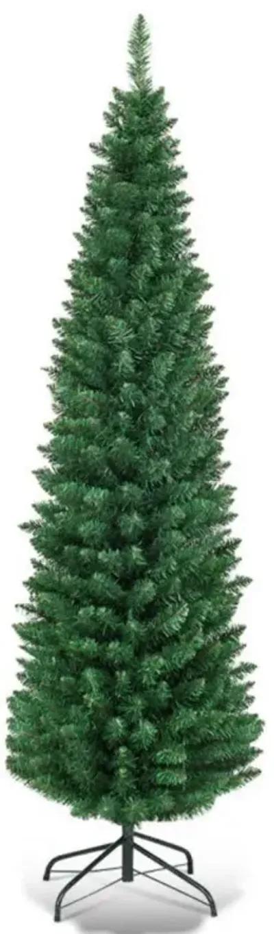 PVC Artificial Slim Pencil Christmas Tree