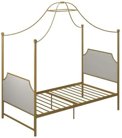 Monarch Hill Clementine Canopy Bed, Twin, Gold