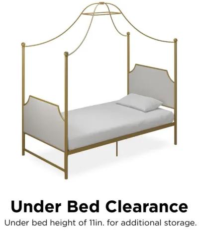 Monarch Hill Clementine Canopy Bed, Twin, Gold