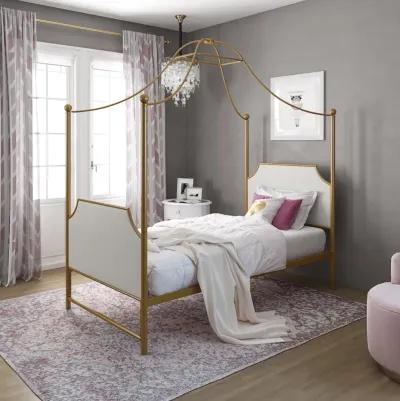 Monarch Hill Clementine Canopy Bed, Twin, Gold