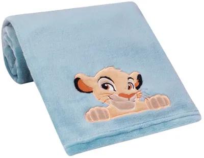 Disney Baby Lion King Adventure Baby Blanket  by  Lambs & Ivy - Blue, Brown