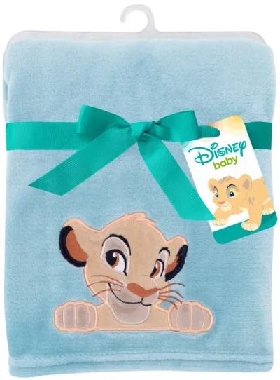 Disney Baby Lion King Adventure Baby Blanket  by  Lambs & Ivy - Blue, Brown