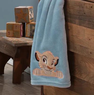 Disney Baby Lion King Adventure Baby Blanket  by  Lambs & Ivy - Blue, Brown