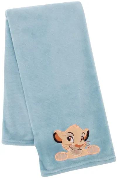 Disney Baby Lion King Adventure Baby Blanket  by  Lambs & Ivy - Blue, Brown