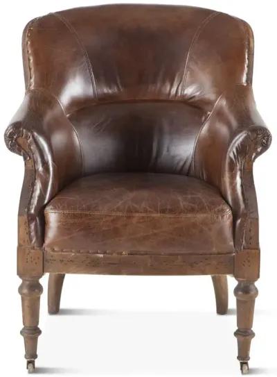 Belen Kox Armchair with Leather and Solid Wood Legs, Belen Kox