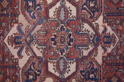 Rawlins 39HHF Red/Tan/Blue 2'7" x 8' Rug