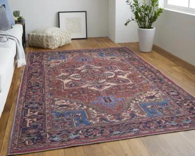 Rawlins 39HHF Red/Tan/Blue 2'7" x 8' Rug